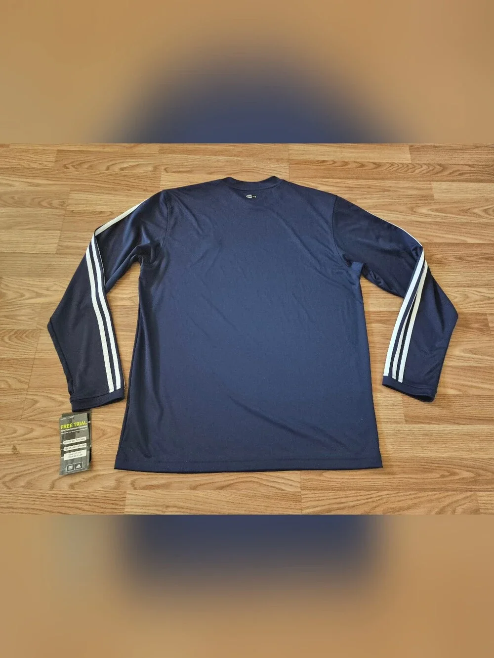 Adidas Climalite Men's Blue Long-Sleeve Shirt